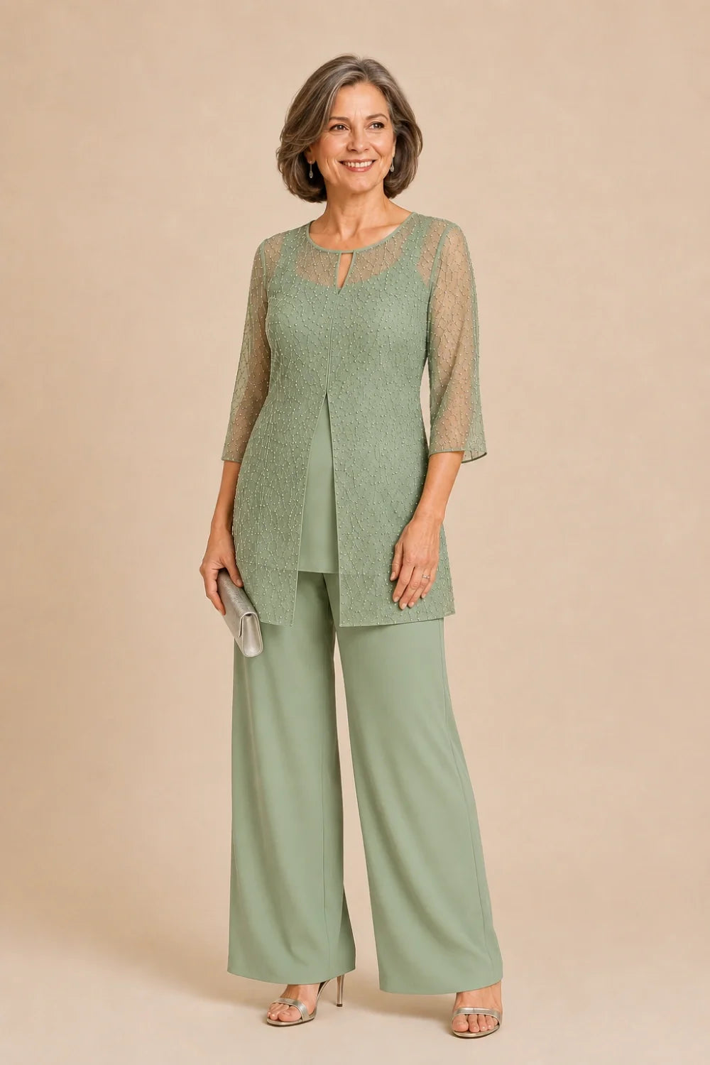 Ondellara | Completo con Sopravveste in Chiffon