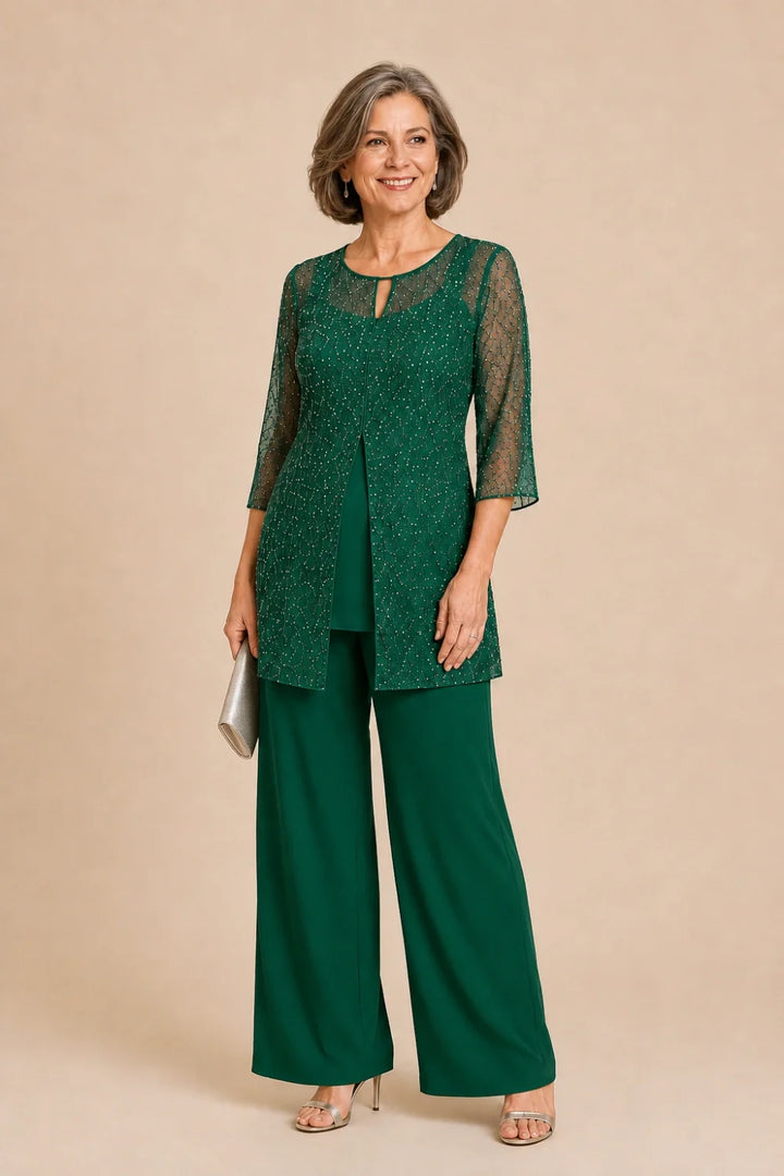 Ondellara | Completo con Sopravveste in Chiffon