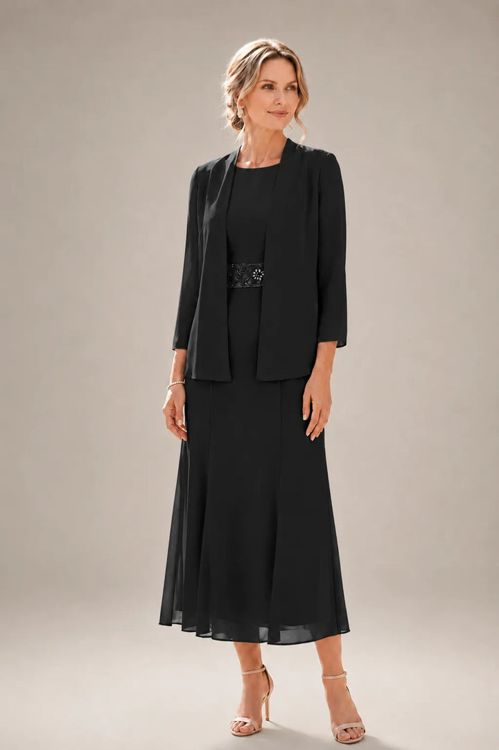 Elowina | Abito e Giacca in Chiffon