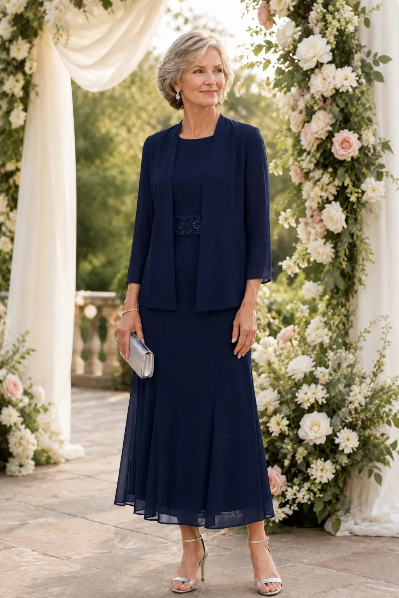 Elowina | Abito e Giacca in Chiffon