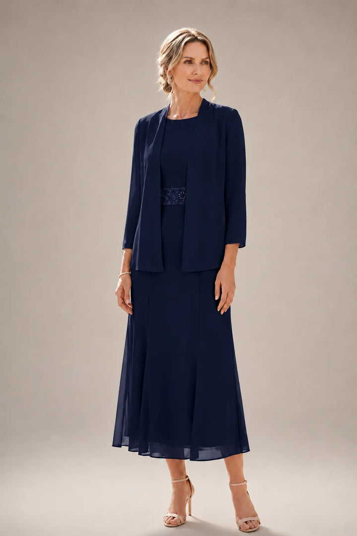 Elowina | Abito e Giacca in Chiffon