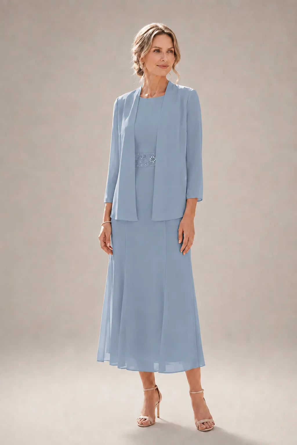 Elowina | Abito e Giacca in Chiffon