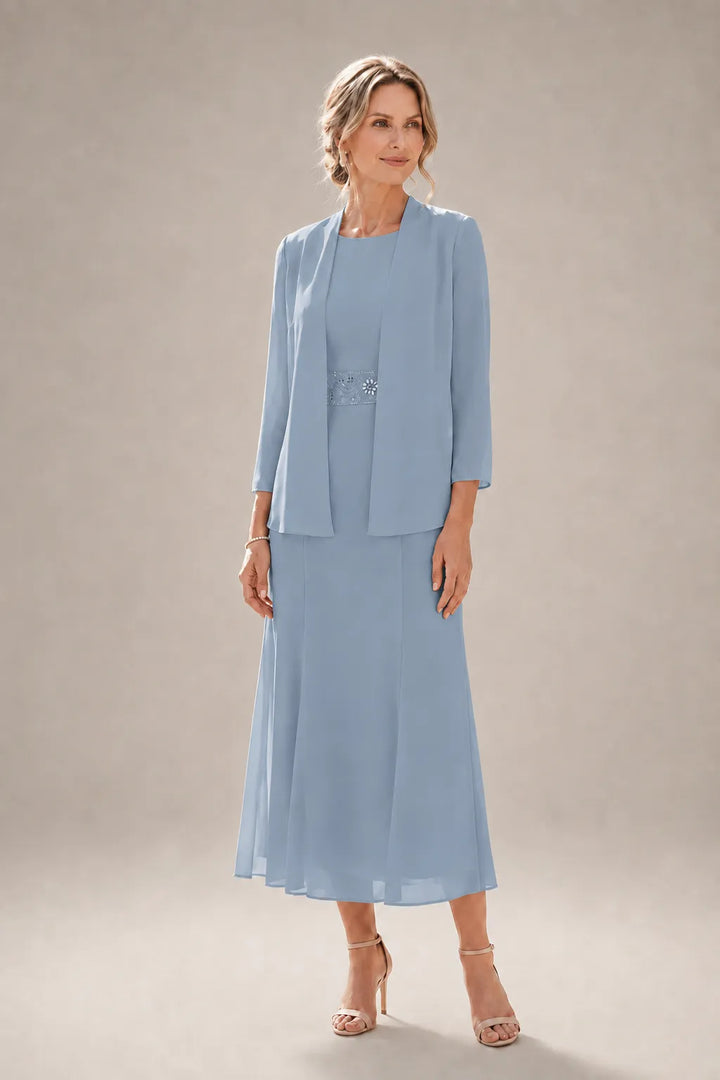 Elowina | Abito e Giacca in Chiffon