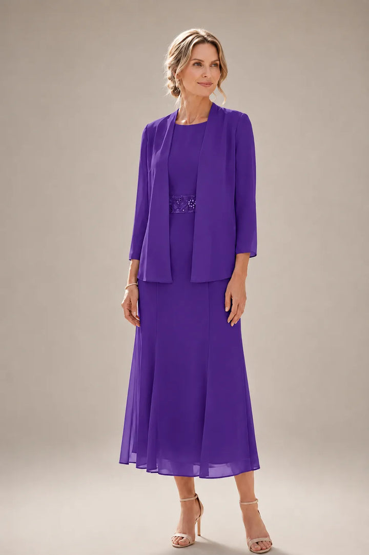 Elowina | Abito e Giacca in Chiffon