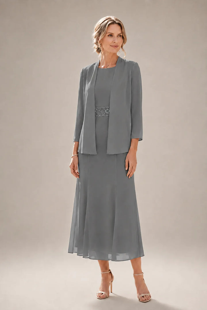 Elowina | Abito e Giacca in Chiffon