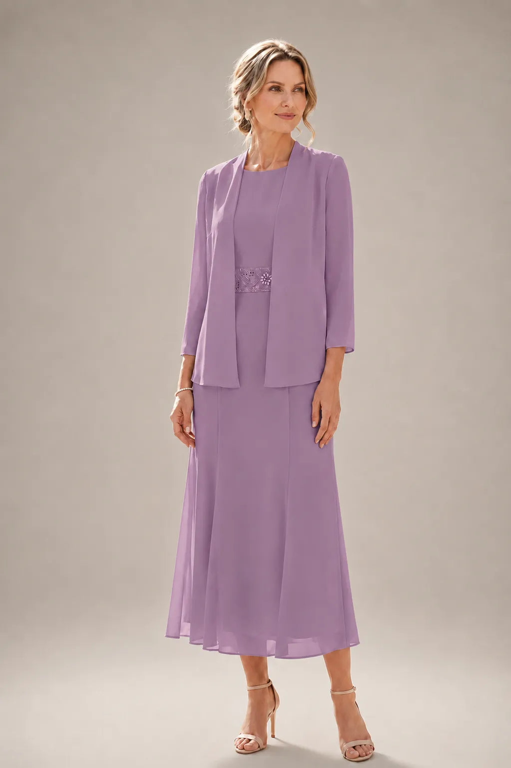 Elowina | Abito e Giacca in Chiffon