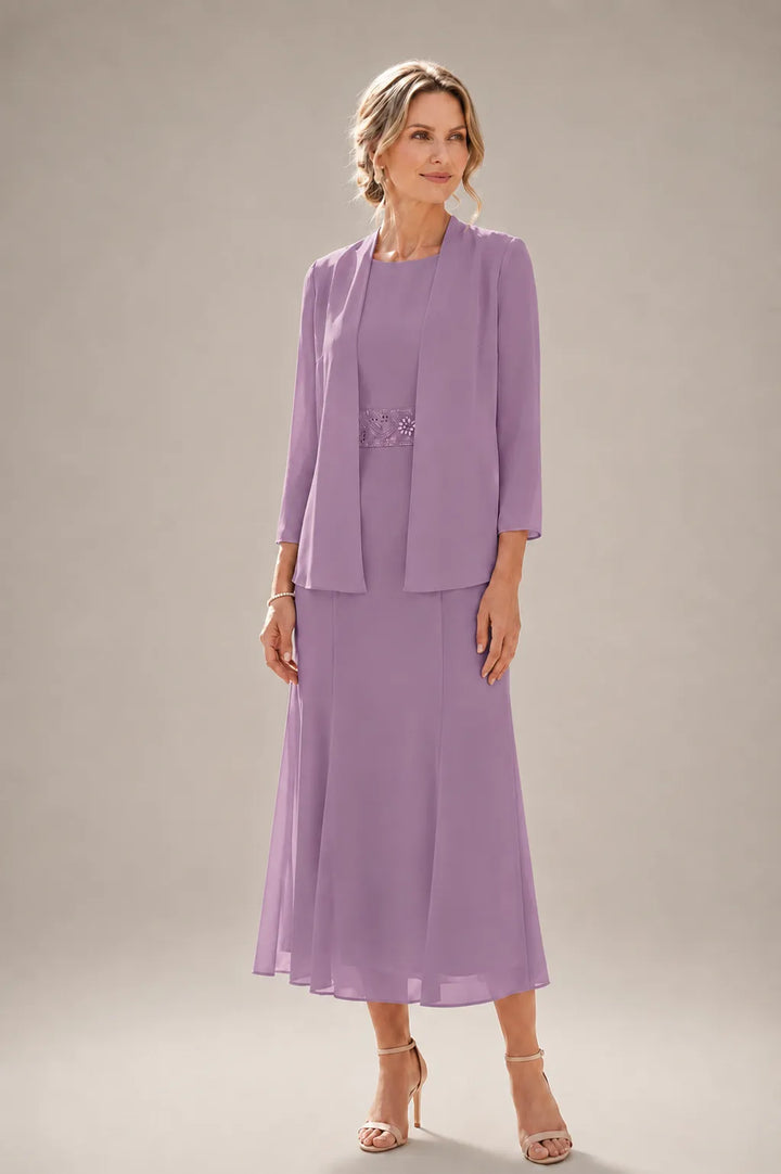Elowina | Abito e Giacca in Chiffon