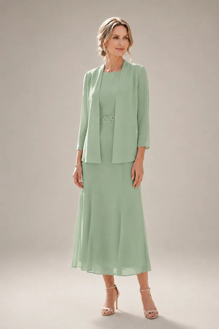 Elowina | Abito e Giacca in Chiffon