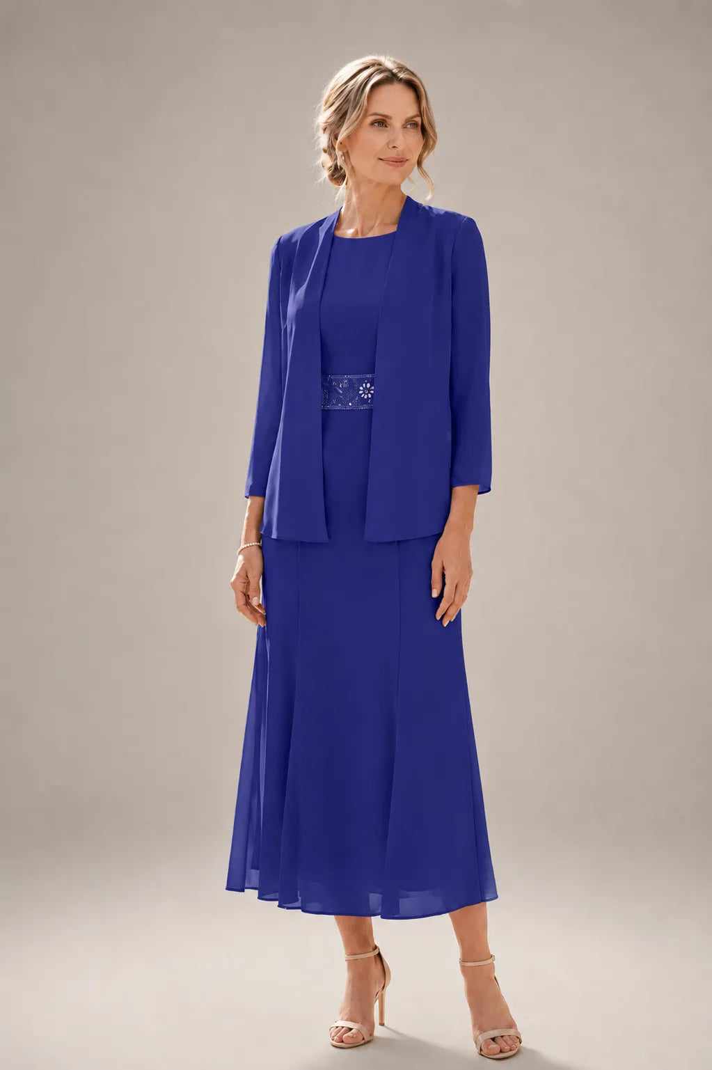 Elowina | Abito e Giacca in Chiffon