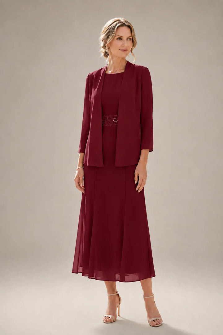 Elowina | Abito e Giacca in Chiffon