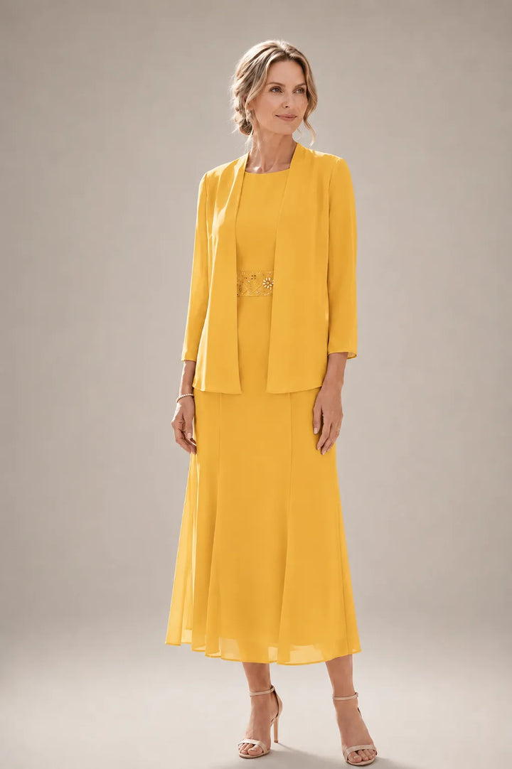 Elowina | Abito e Giacca in Chiffon