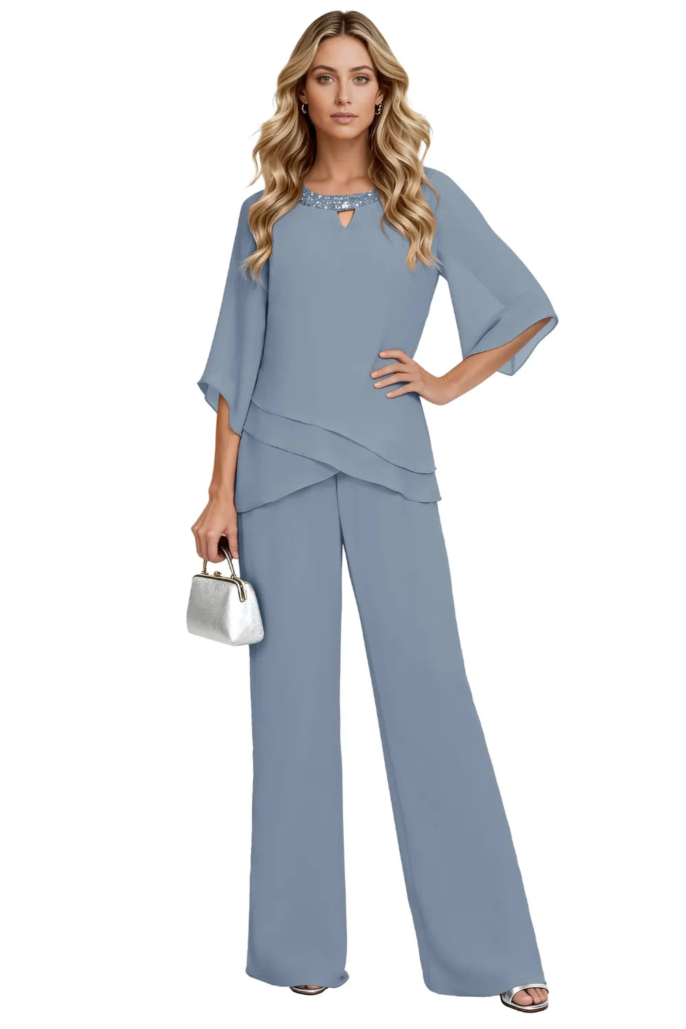 Fiorosa | Completo Formale in Chiffon
