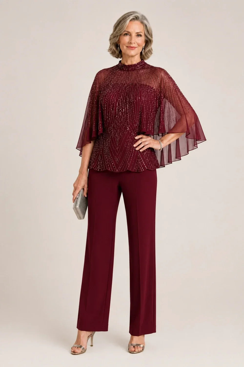 Paillettina | Completo con Mantellina in Rete e Paillettes