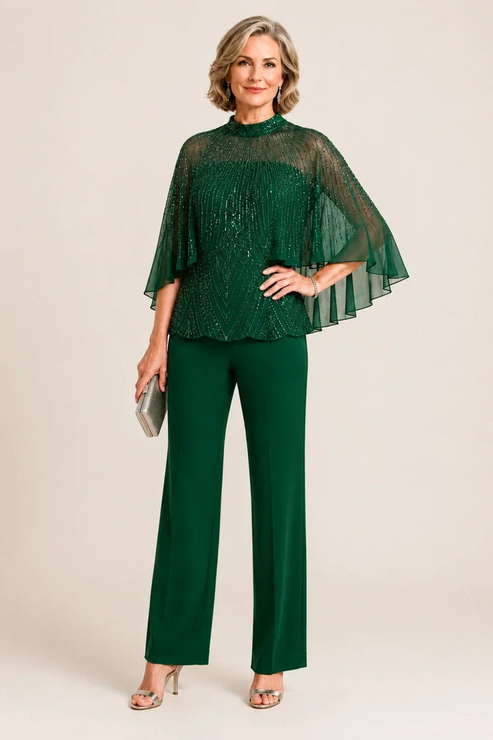 Paillettina | Completo con Mantellina in Rete e Paillettes