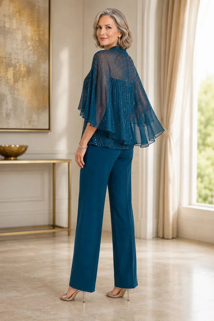 Paillettina | Completo con Mantellina in Rete e Paillettes