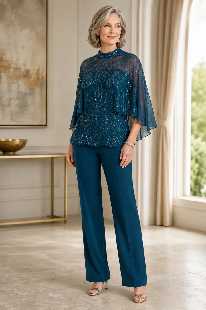 Paillettina | Completo con Mantellina in Rete e Paillettes