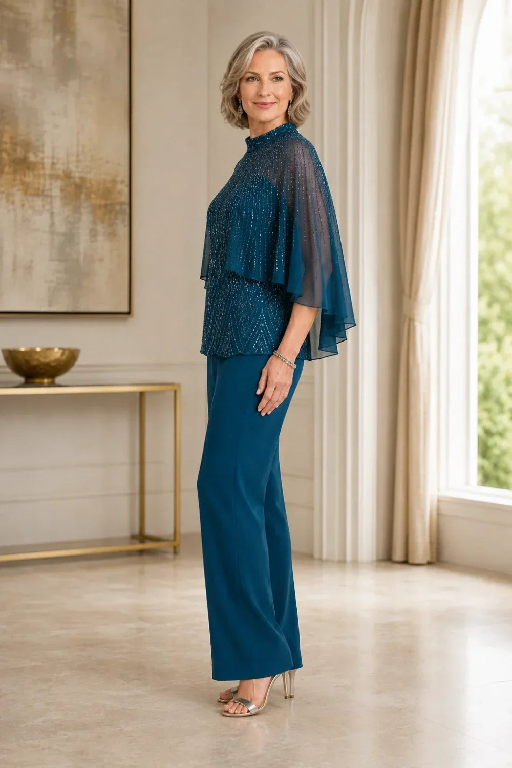 Paillettina | Completo con Mantellina in Rete e Paillettes