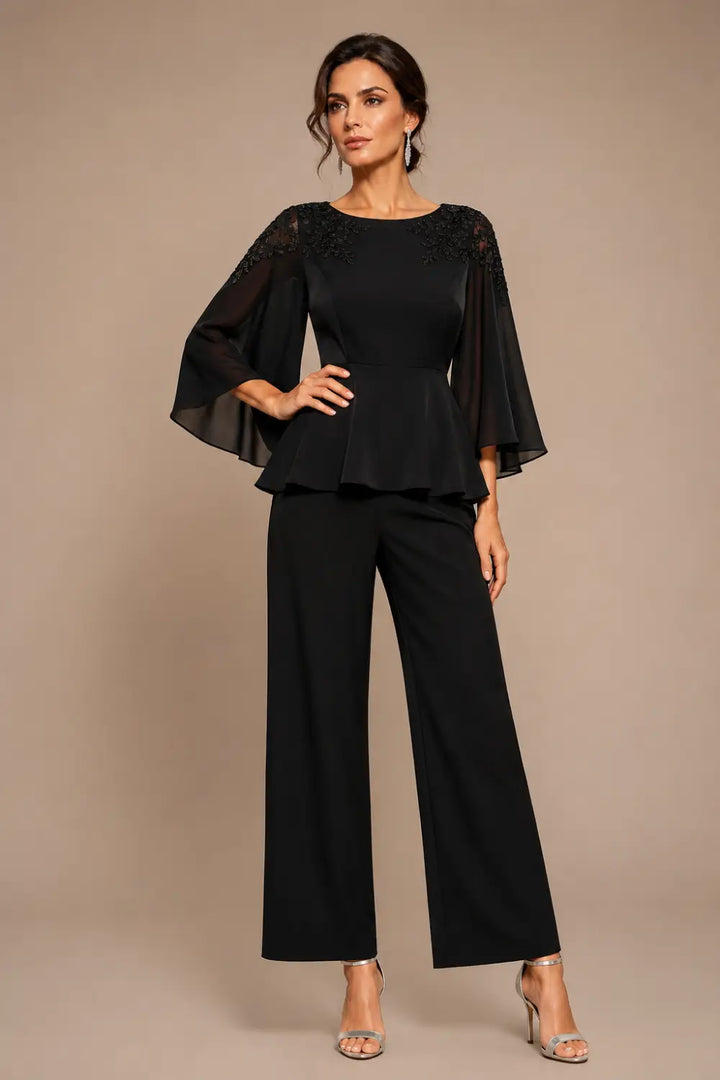 Mantellina | Completo con Mantellina in Chiffon
