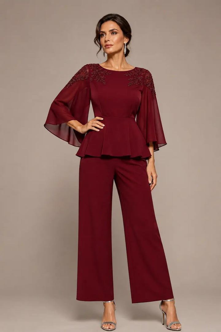 Mantellina | Completo con Mantellina in Chiffon