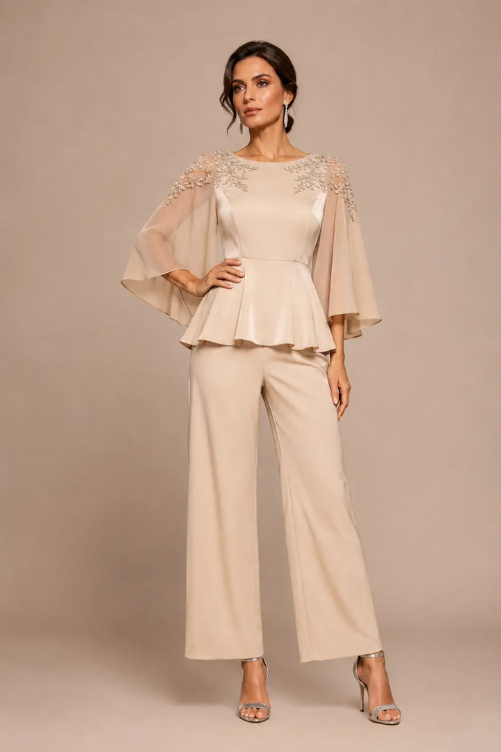 Mantellina | Completo con Mantellina in Chiffon