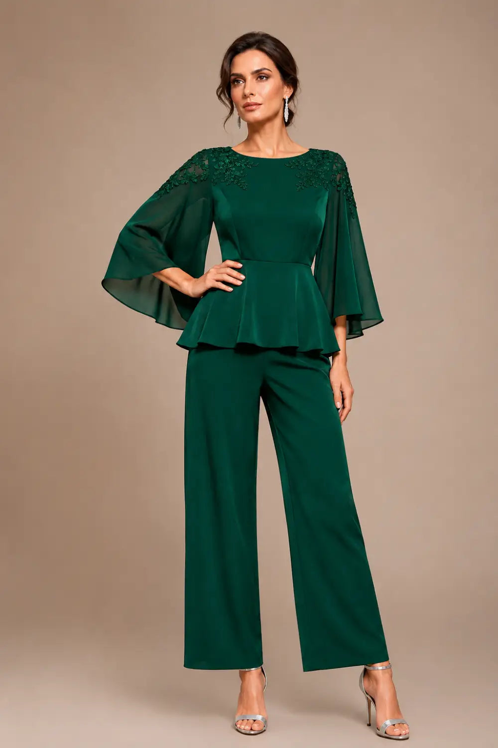 Mantellina | Completo con Mantellina in Chiffon