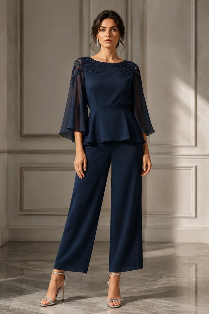 Mantellina | Completo con Mantellina in Chiffon