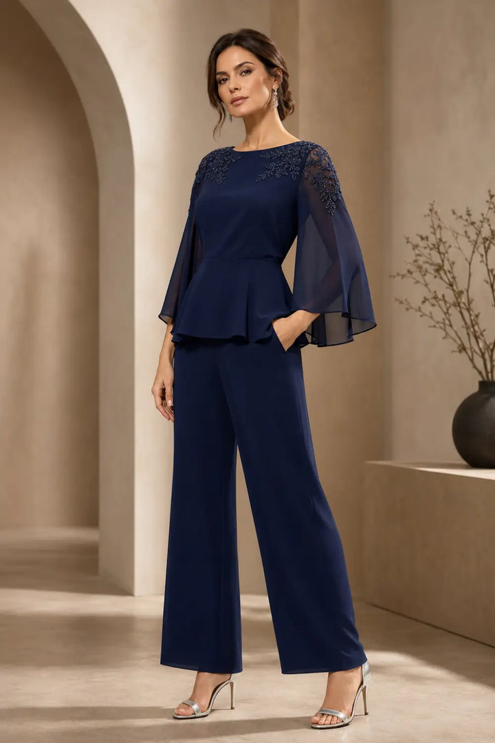 Mantellina | Completo con Mantellina in Chiffon