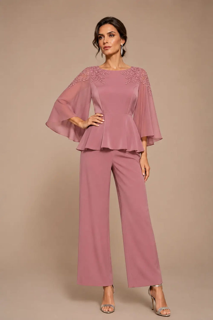 Mantellina | Completo con Mantellina in Chiffon