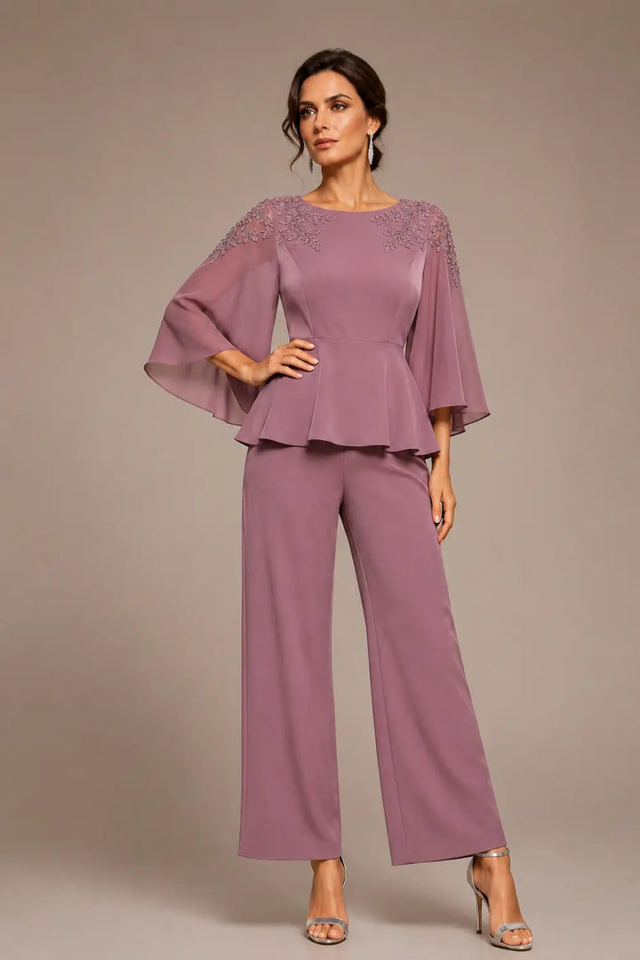 Mantellina | Completo con Mantellina in Chiffon