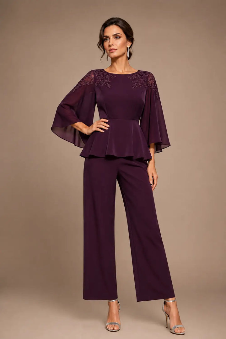 Mantellina | Completo con Mantellina in Chiffon