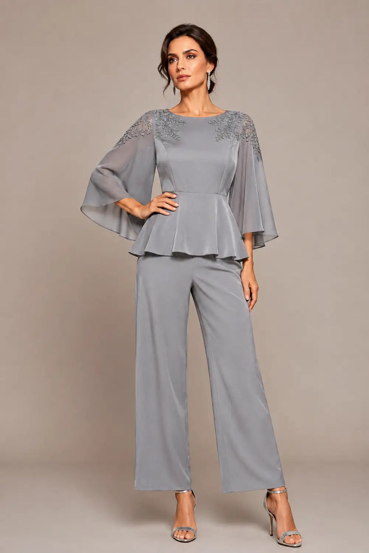 Mantellina | Completo con Mantellina in Chiffon