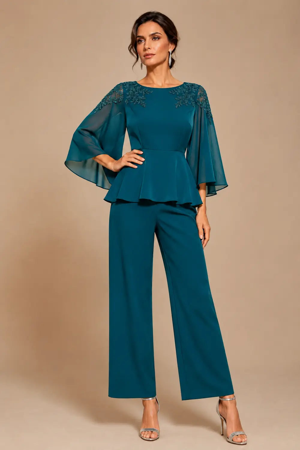 Mantellina | Completo con Mantellina in Chiffon