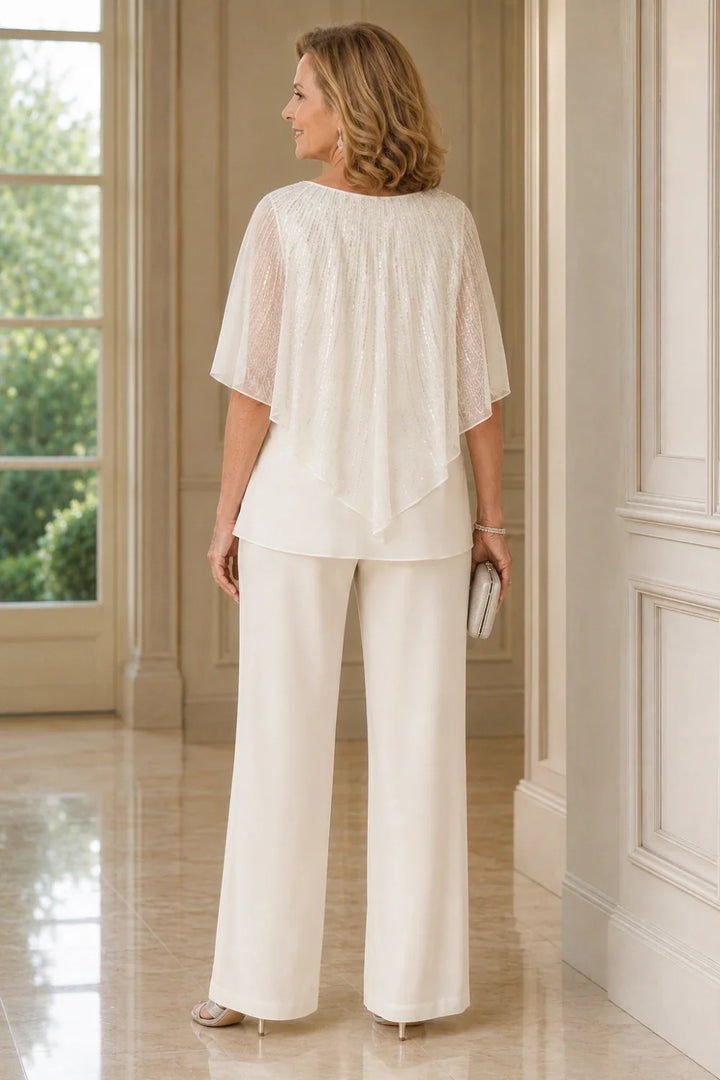 Fiammetta | Completo Mantellina con Paillettes