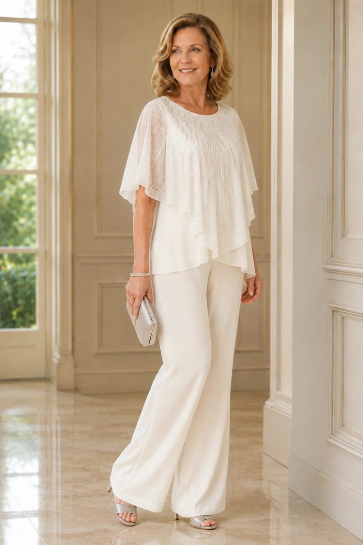 Fiammetta | Completo Mantellina con Paillettes