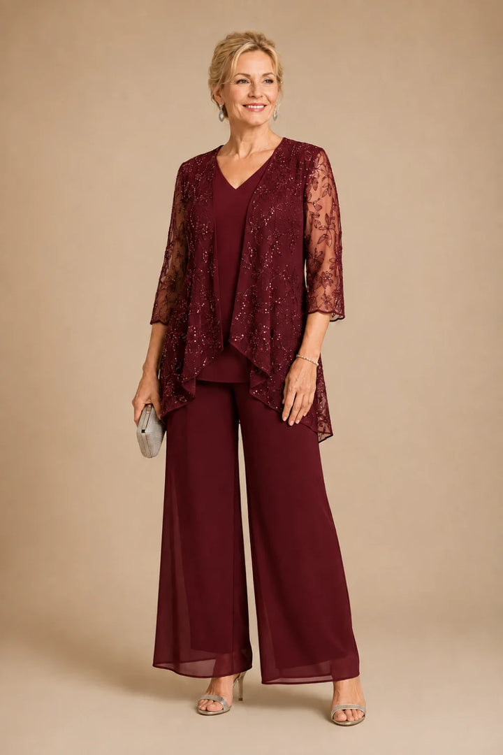 Violaine | Completo Scollo a V in Pizzo