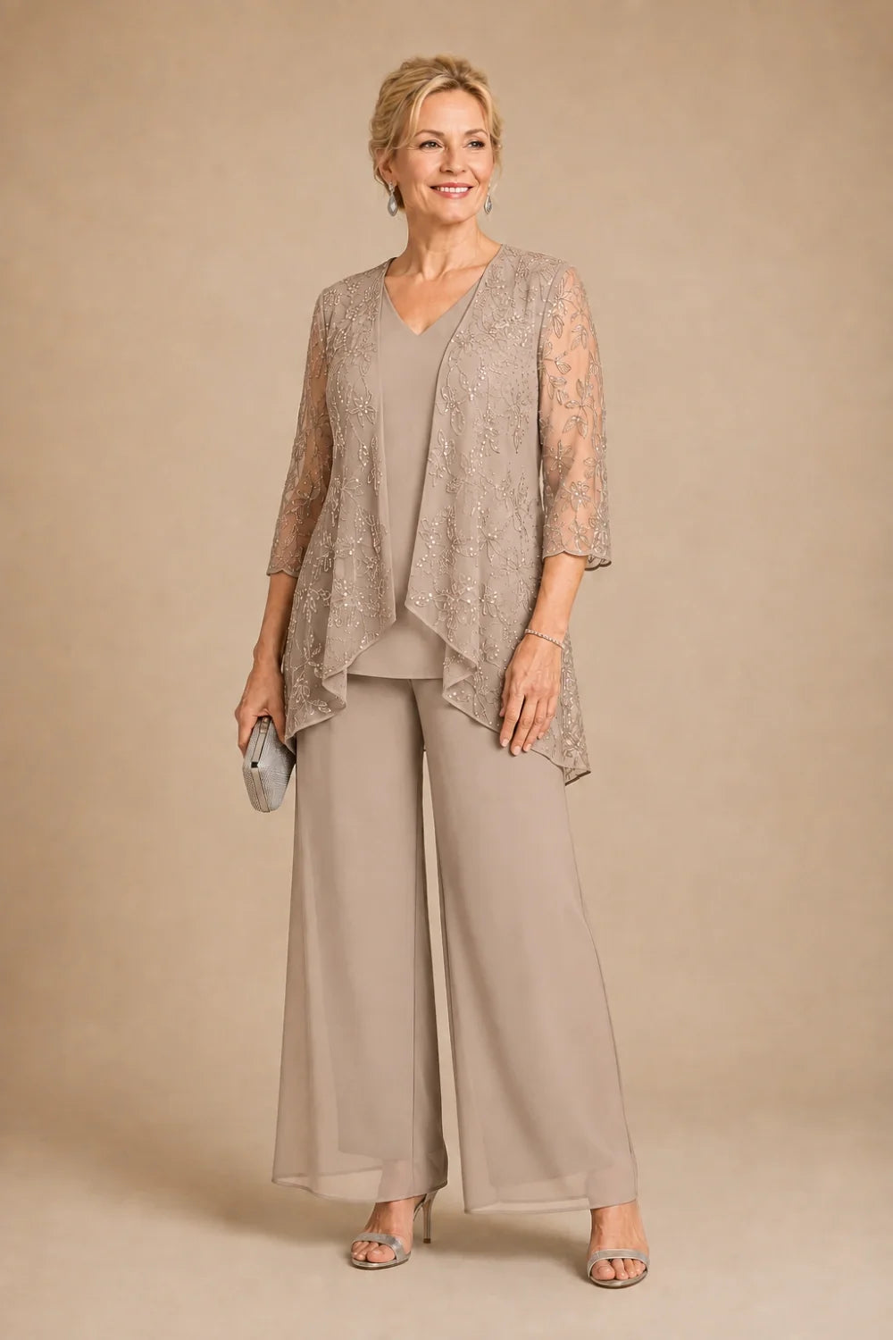 Violaine | Completo Scollo a V in Pizzo