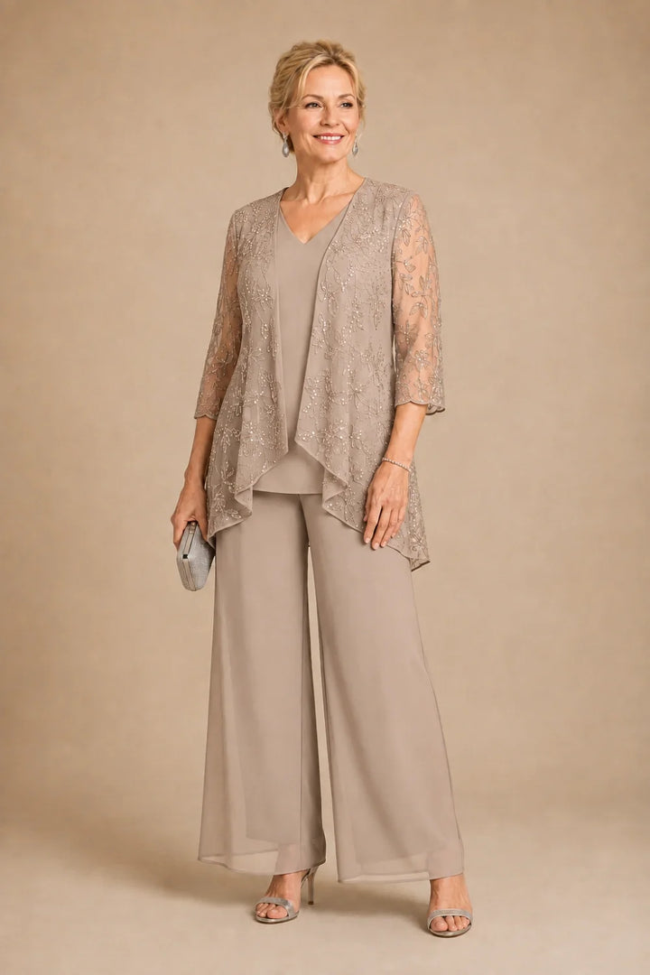 Violaine | Completo Scollo a V in Pizzo