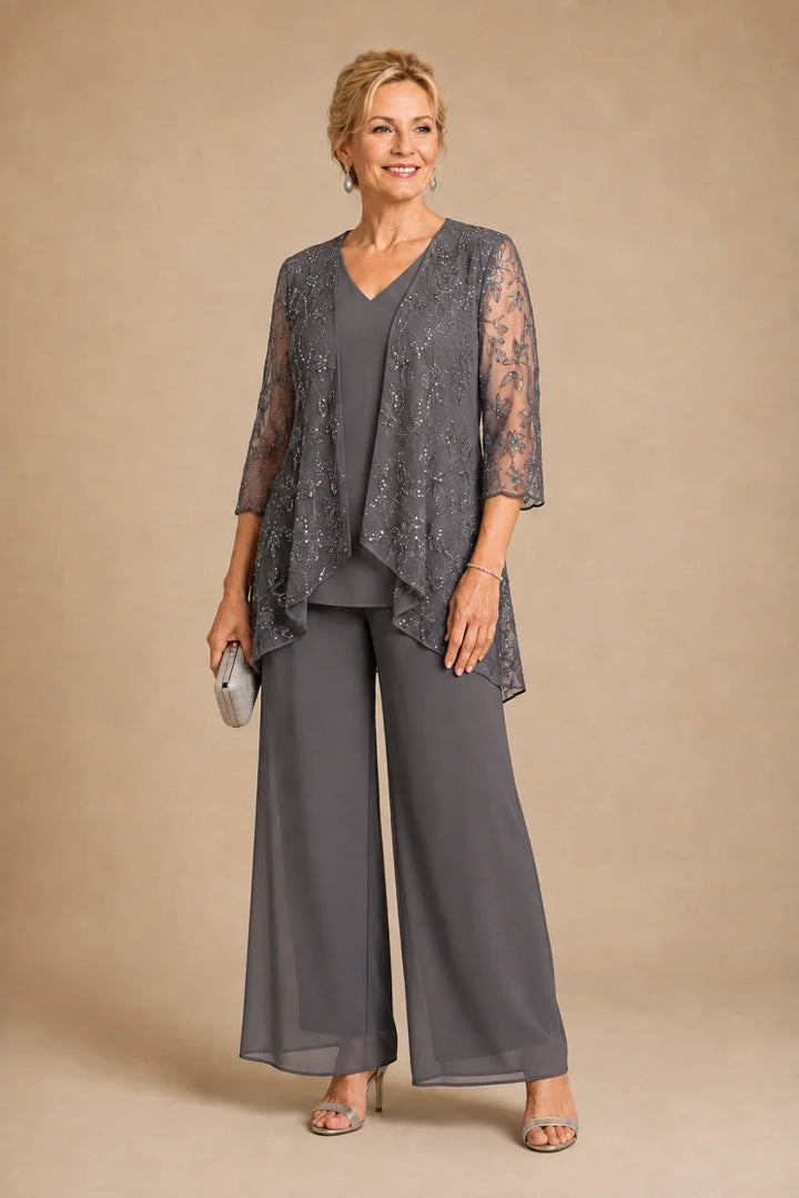 Violaine | Completo Scollo a V in Pizzo