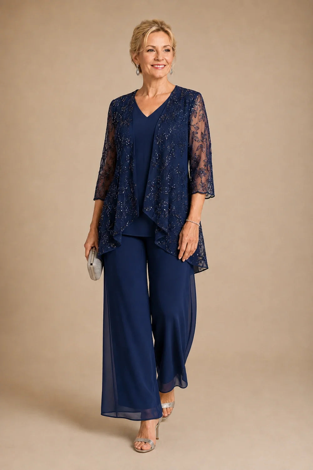 Violaine | Completo Scollo a V in Pizzo