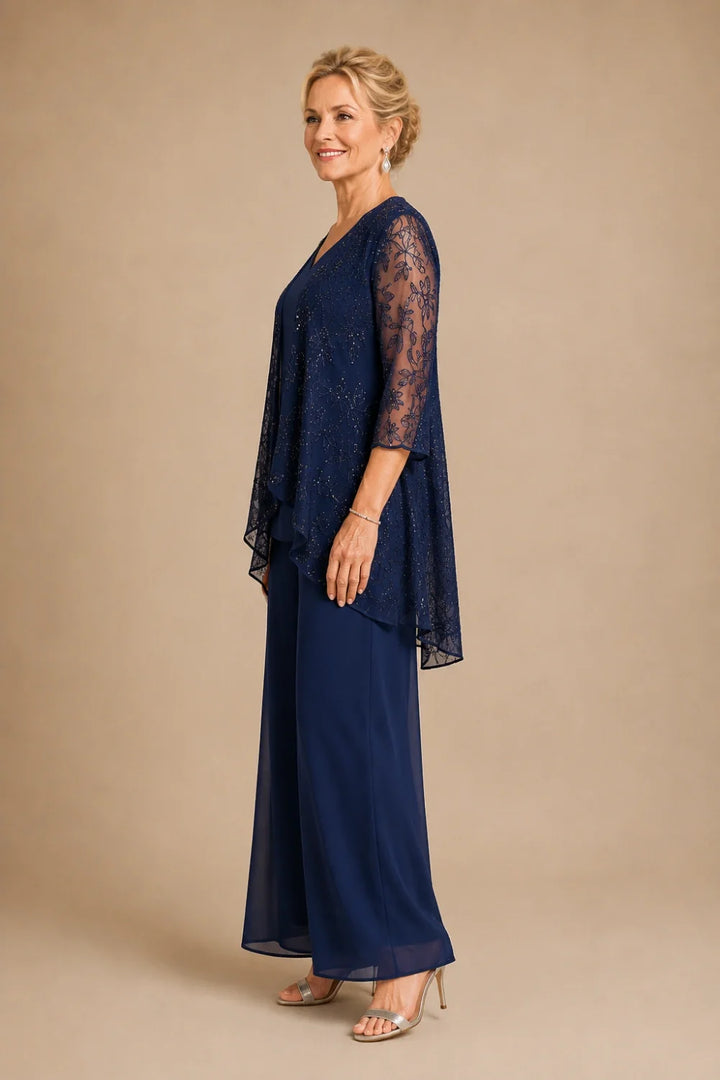 Violaine | Completo Scollo a V in Pizzo
