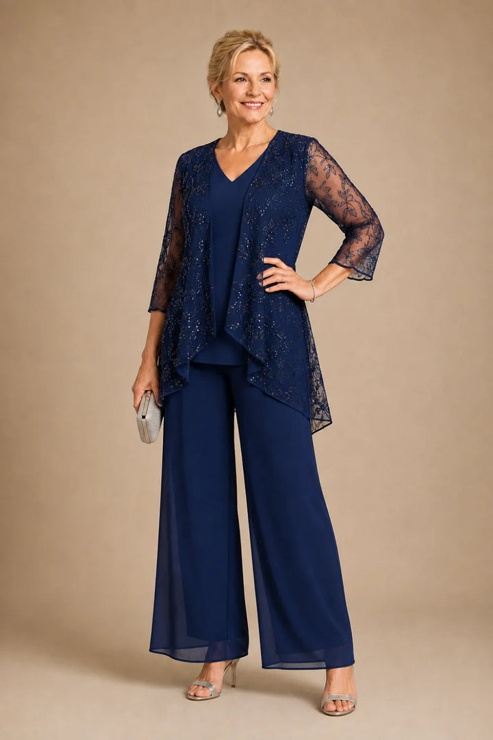 Violaine | Completo Scollo a V in Pizzo
