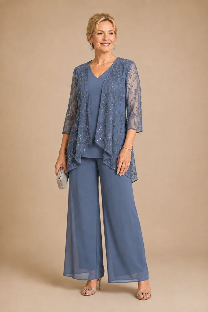Violaine | Completo Scollo a V in Pizzo