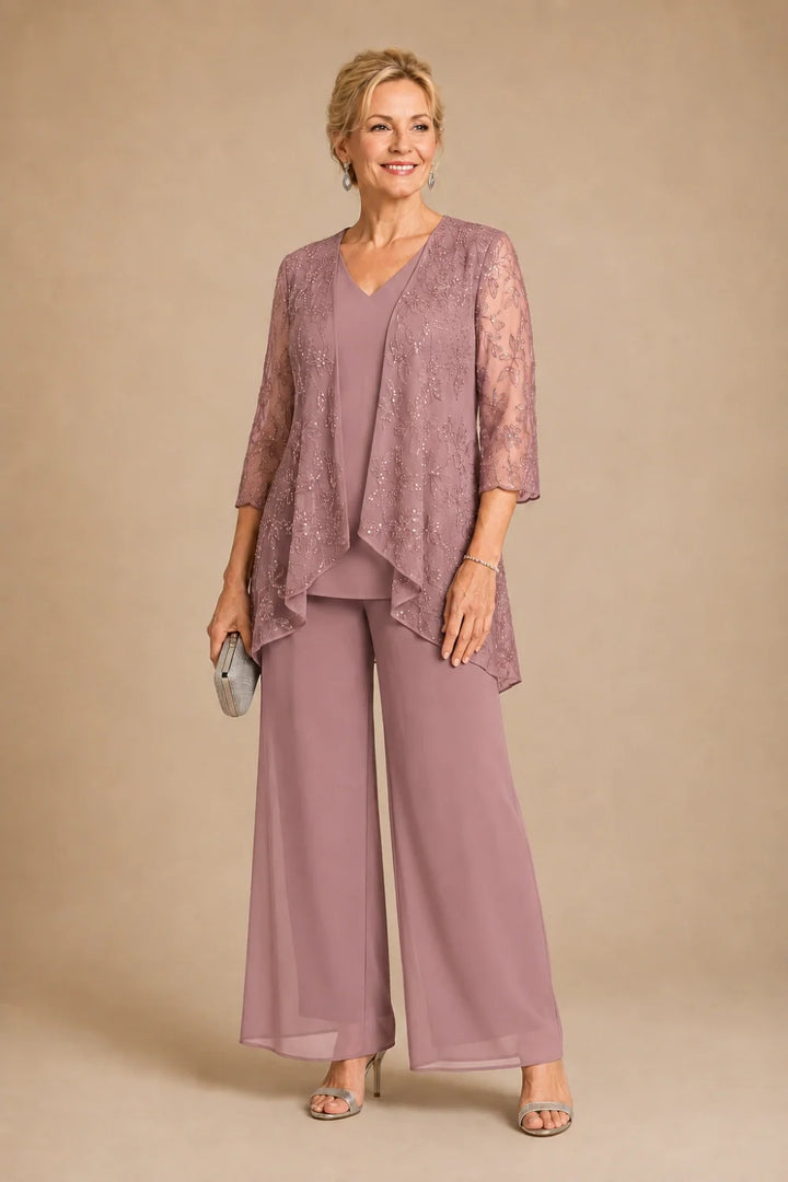 Violaine | Completo Scollo a V in Pizzo