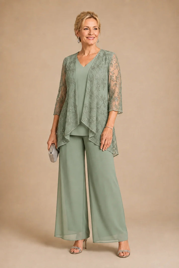 Violaine | Completo Scollo a V in Pizzo