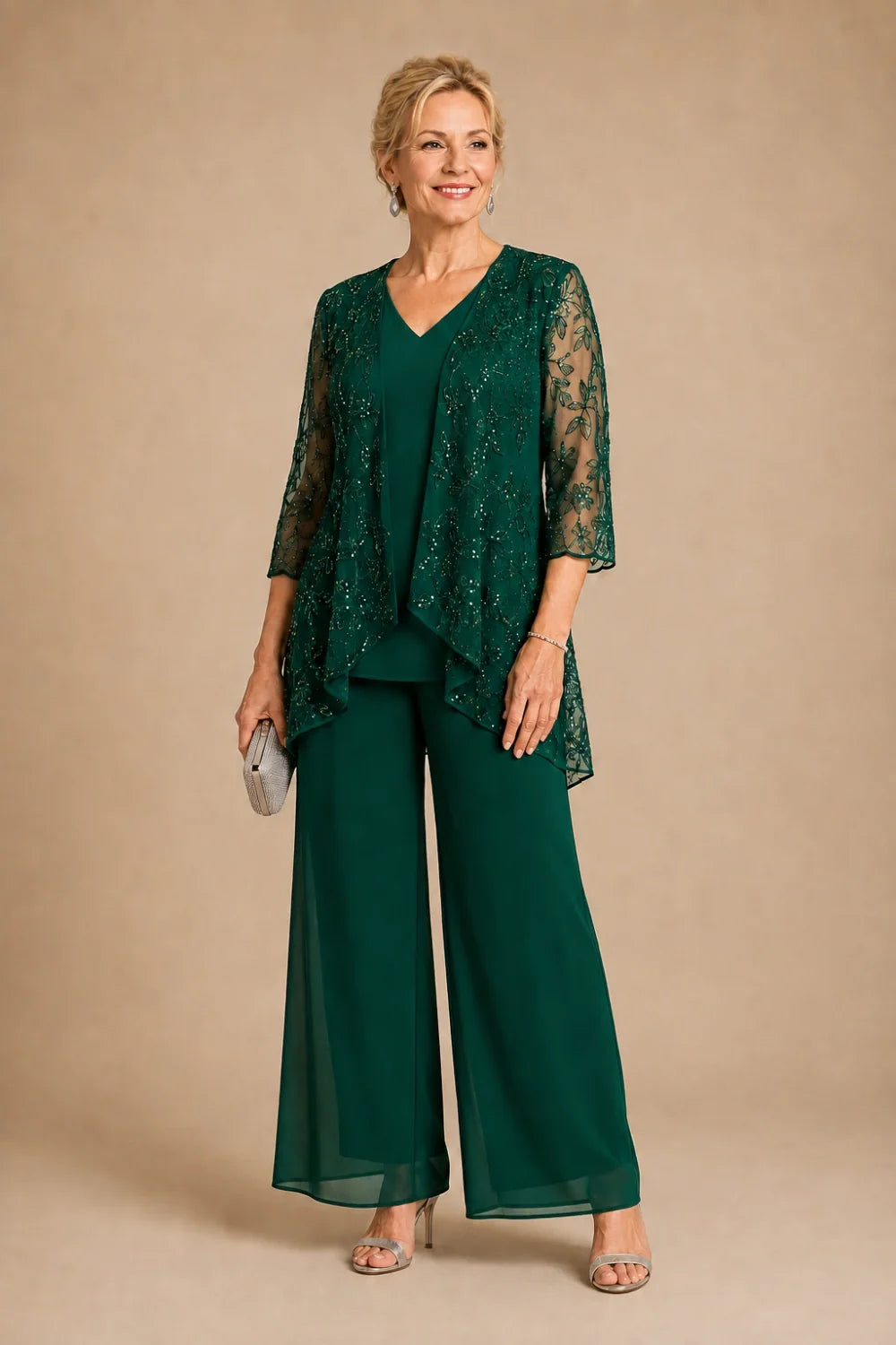 Violaine | Completo Scollo a V in Pizzo