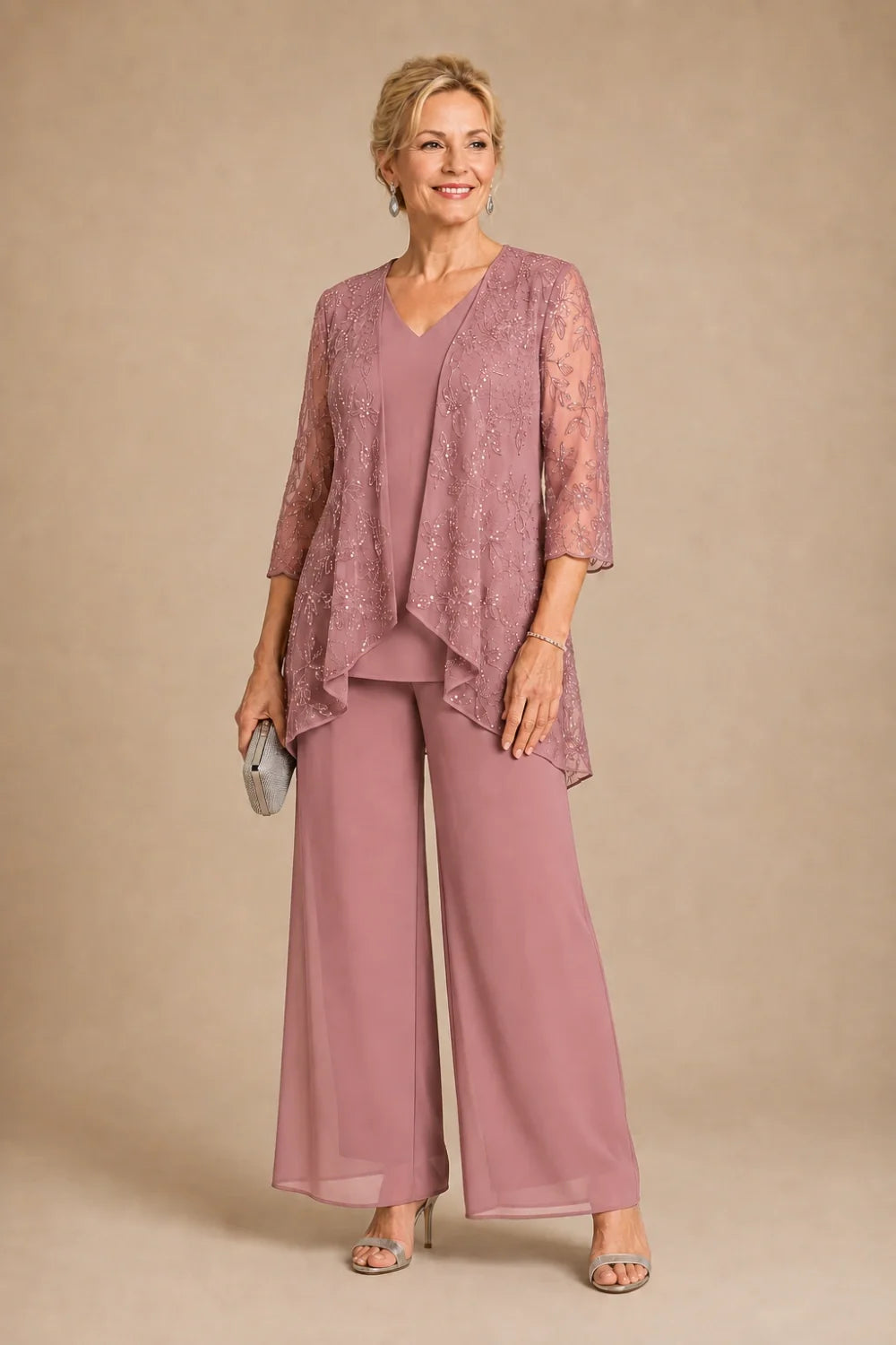 Violaine | Completo Scollo a V in Pizzo