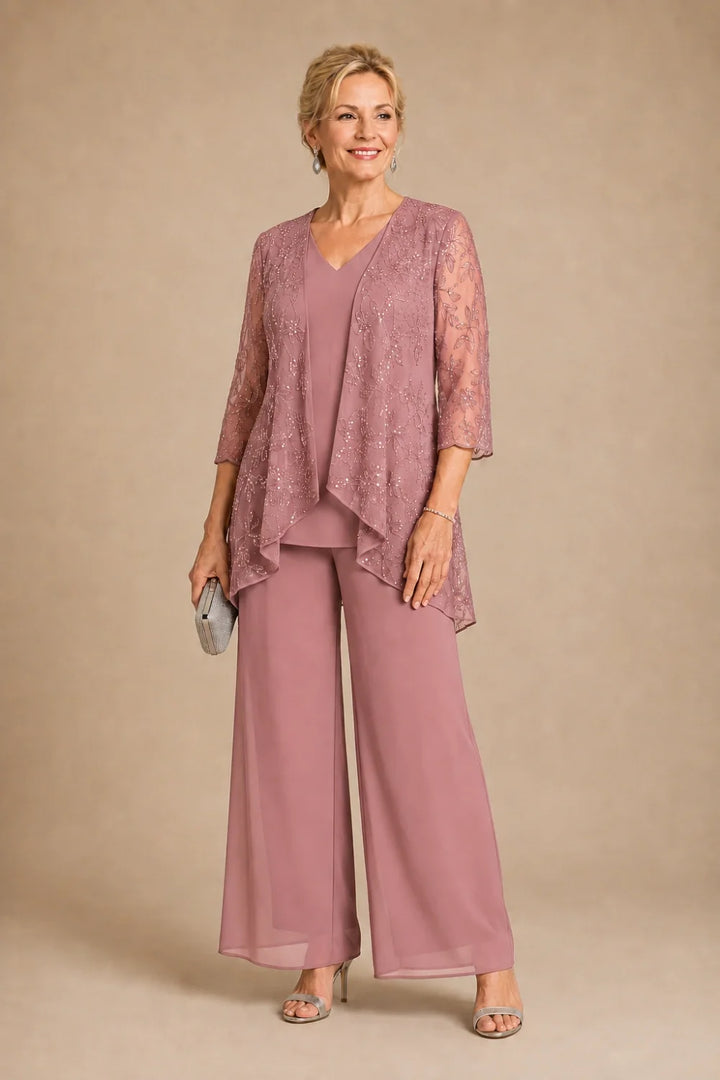 Violaine | Completo Scollo a V in Pizzo