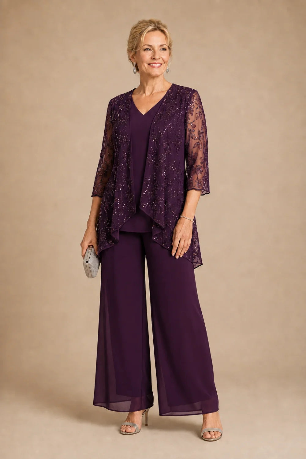 Violaine | Completo Scollo a V in Pizzo