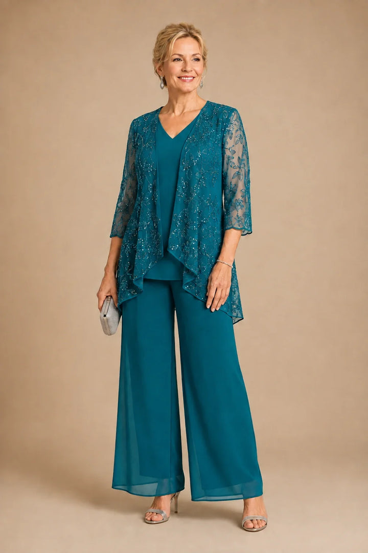 Violaine | Completo Scollo a V in Pizzo