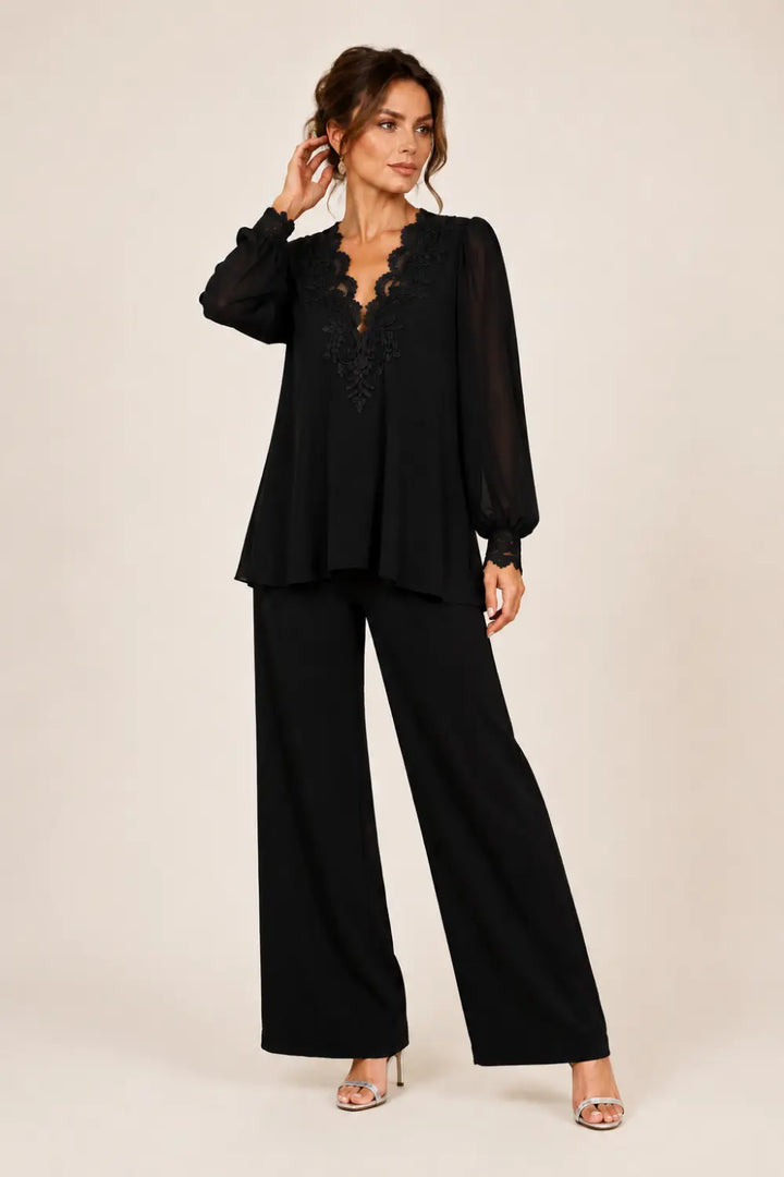 Silvana | Completo Scollo a V in Chiffon